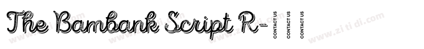 The Bambank Script R字体转换